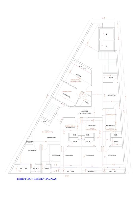 Salaam Heights 2: 3rd Floor plan